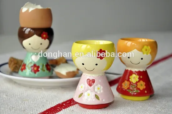 high quality cheap ceramic doll shaker