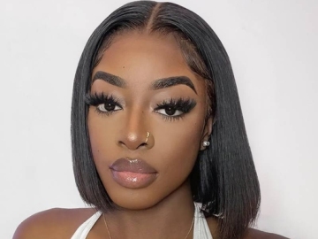 13x4 Lace Front Short Straight Bob Wig 8inch