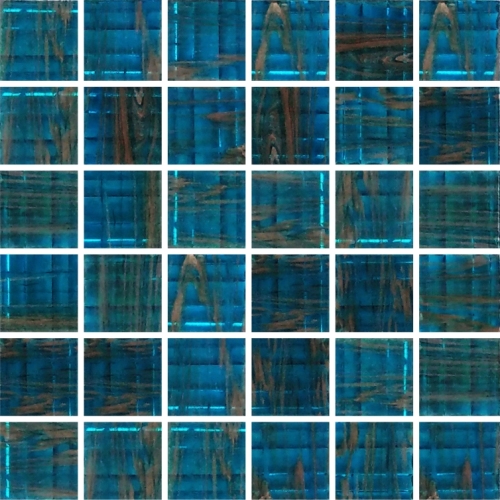 Piastrelle per piscina a mosaico a pavimento in vetro