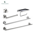 304 Stainless Steel Wall-Mounted Tissue Roll and Mobile Phone Shelf Bathroom Holder
