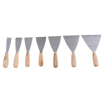 Custom Logo Wood Handle Wall Scraper Putty Knife - Carbon Steel Scraper