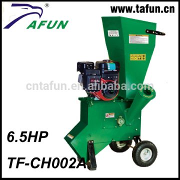 6.5hp gasoline engine move easily garden tree branches wood shredder