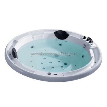 AT-0519-1 Drop-in Cheap Round Double Whirlpool Bathtub