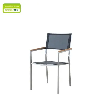 Teslin Teak Armrest outdoor Dining table and Chair