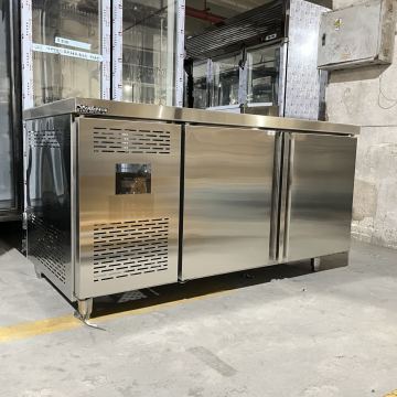 Stainless Steel 1.5m Refrigerated Worktable Salad Bar Bench Pizza Prep Chiller - Restaurant Fridge