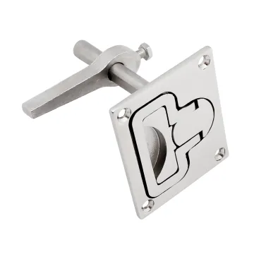 Marine Stainless steel 316 boat locking pull Hatch Latches Turning Lock Lift Handle Slam Latch