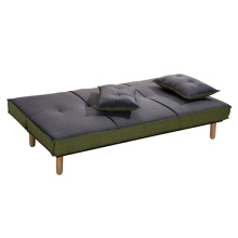 Wooden Futon Stoff 2-Sitzer Lounge Schlafsofa