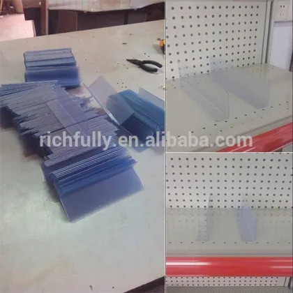 Clear Package Divider, clear acrylic shelf divider