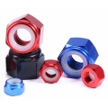 Aluminyo hex nylon insert lock nuts