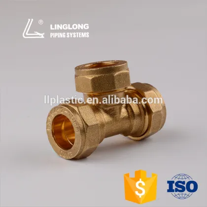 Hight quality copper pipes fittings copper equal tee
