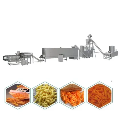 Cheetos Puffed Snack Food Production Line: Single and Double Screw Extruders for Taco Cheetos