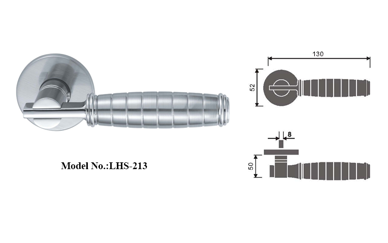 Solid Door Handle Sets with Unique Design