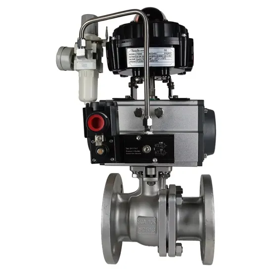 Stainless Steel Ansi 300Lb Pneumatic Flange Ball Valve