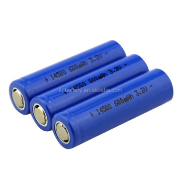 Shenzhen SUN EASE LiFePO4 3.2V 500mAh IFR 14500 Battery for Laser Pen Flashlight