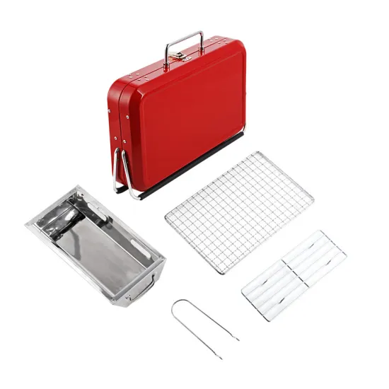 Outdoor Hiking Picnic Stainless Steel Portable Charcoal Barbecue Grill Mini Folding portable BBQ grill