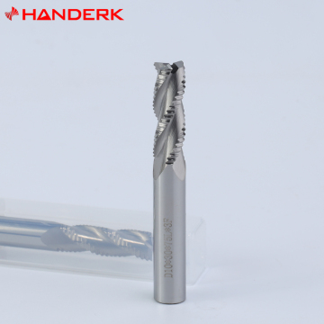 Professional 3/4 Flute Roughing End Mill Set: Handerk HRC55/65 Carbide Roughing Milling Cutters for CNC Tools