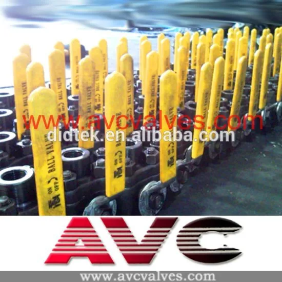 AVC Screw Thread NPT A105 3PC Forged Steel Ball Valve