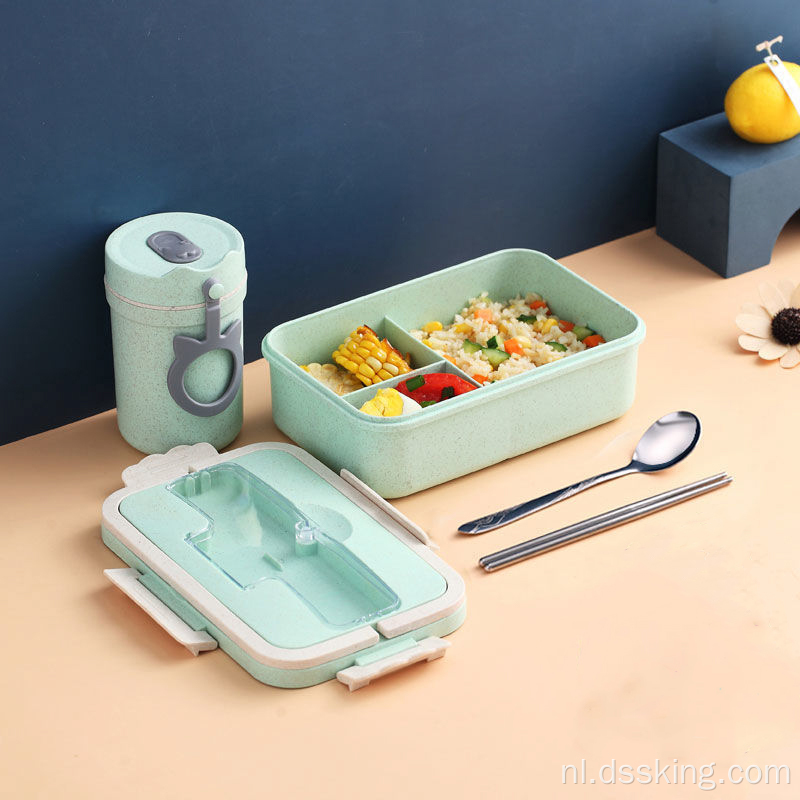 Tarwestro isolatie lunchbox met drie compartimenten