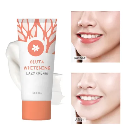 OEM Customized Logo Face Skin Care Moisturizing Gluta Whitening Lazy Cream