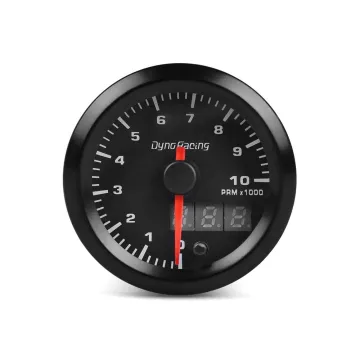 7 Colors LED Car Meter with 52mm Dual Display, 0-10000 RPM Tachometer and Stepper Motor