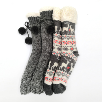 Benutzerdefinierte thermische Winter warme Fuzzy -Socken