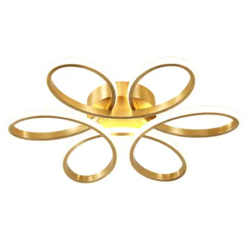 Modern Black, White, and Gold LED Ceiling Lights for Bedroom Luxury Lighting