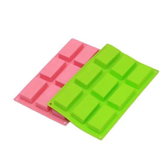 Wholesale Rectangle Silicone Molds for Cake, Chocolate, Soap, and Ice