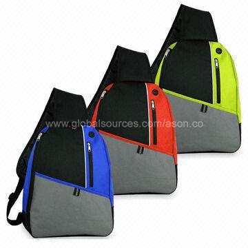 Sling Backpacks, Made of 600D, Measuring 12.5 x 16 x 4-inch