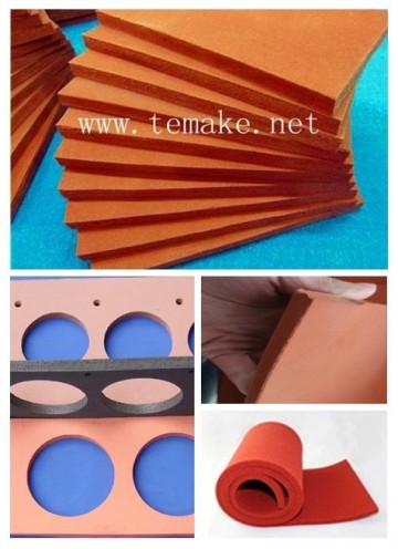 High temperature resistant "foaming silicone sheet"