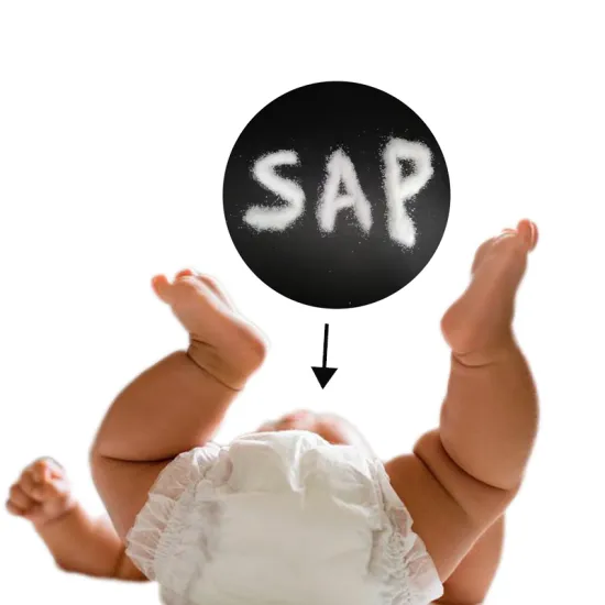 Super Absorbent Polymer for Ecological Diapers and Sanitary Pads - Sodium Polyacrylate SAP