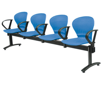 lobby 4 seat beam chair sturdy public station seating armrest hospital waiting chair artistic appearance
