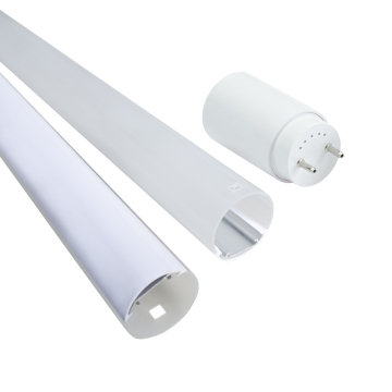 Yüksek geçirgenlik T8 Tam PC Kapak LED Işık Muhafazası G13 Plastik Lamba Tutucu