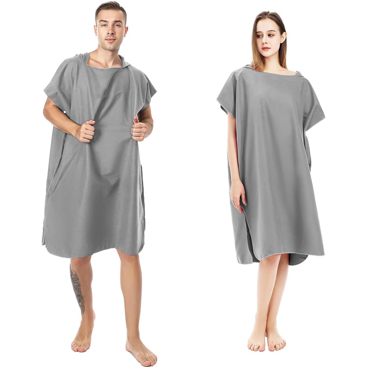 Surf Mudança de manto rápido Microfiber Poncho Tonto