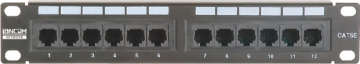Lancom CE factory wholesale Cat.5e Patch Panel with12 Port Wall Mounted