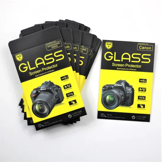 Custom 2.5D Curved 9H Tempered Glass LCD Camera Screen Protector for Canon G7X G9X and Canon EOS Models