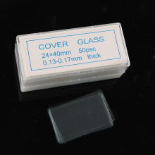 Copertina di vetro per vetrini per microscopi
