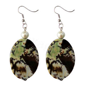 Natural Gemstone Agate Earring