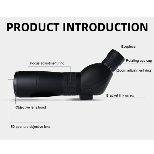 Fácil de operar telescópio externo com pouca luz para avistamento de pássaros telescopio monocular