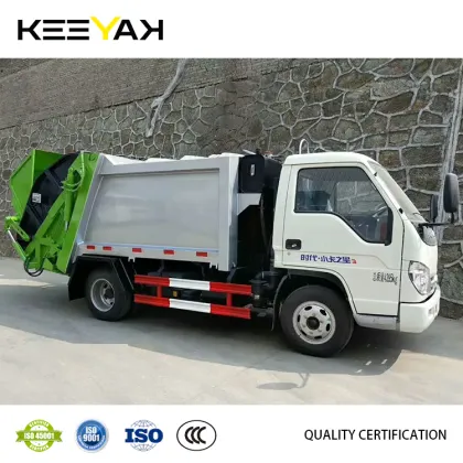 FOTON Forland Mini Garbage Truck 4CBM Diesel Garbage Compactor Truck