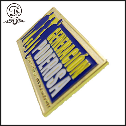 Gold Football club pin badges metal