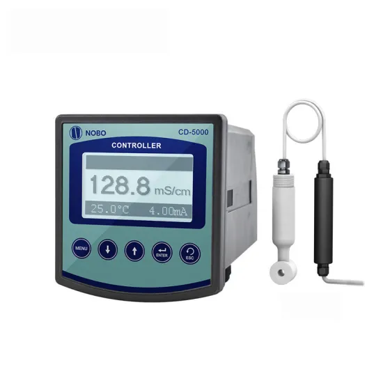 NOBO Industrial Online Electromagnetic Induction Meter CD-5000G: Acid/Alkaline Concentration and Conductivity Salinity Meter
