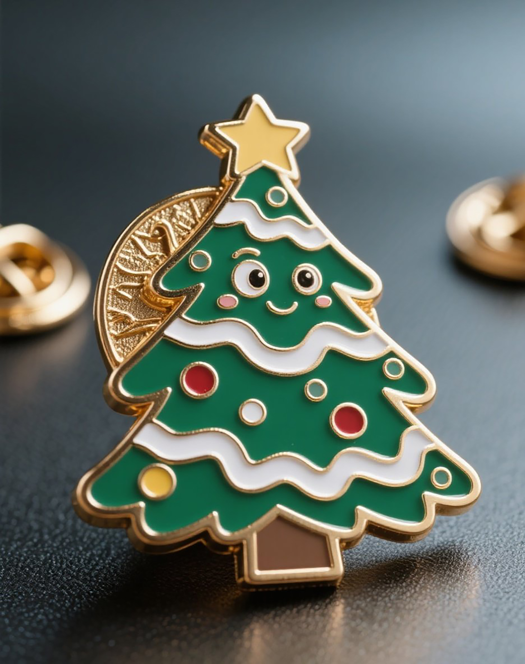 Christmas Key Metal Badge