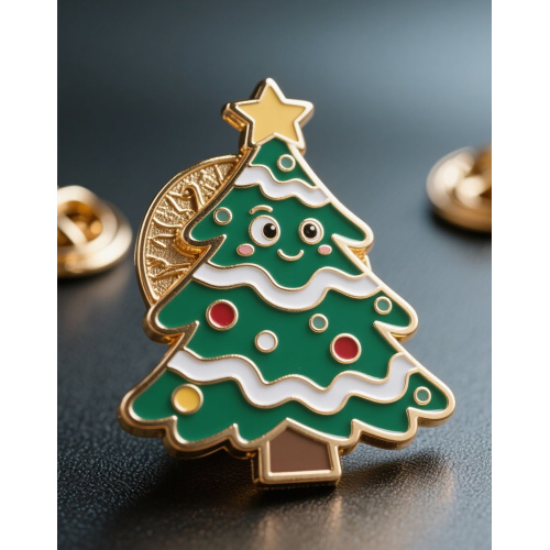 Christmas Key Metal Badge