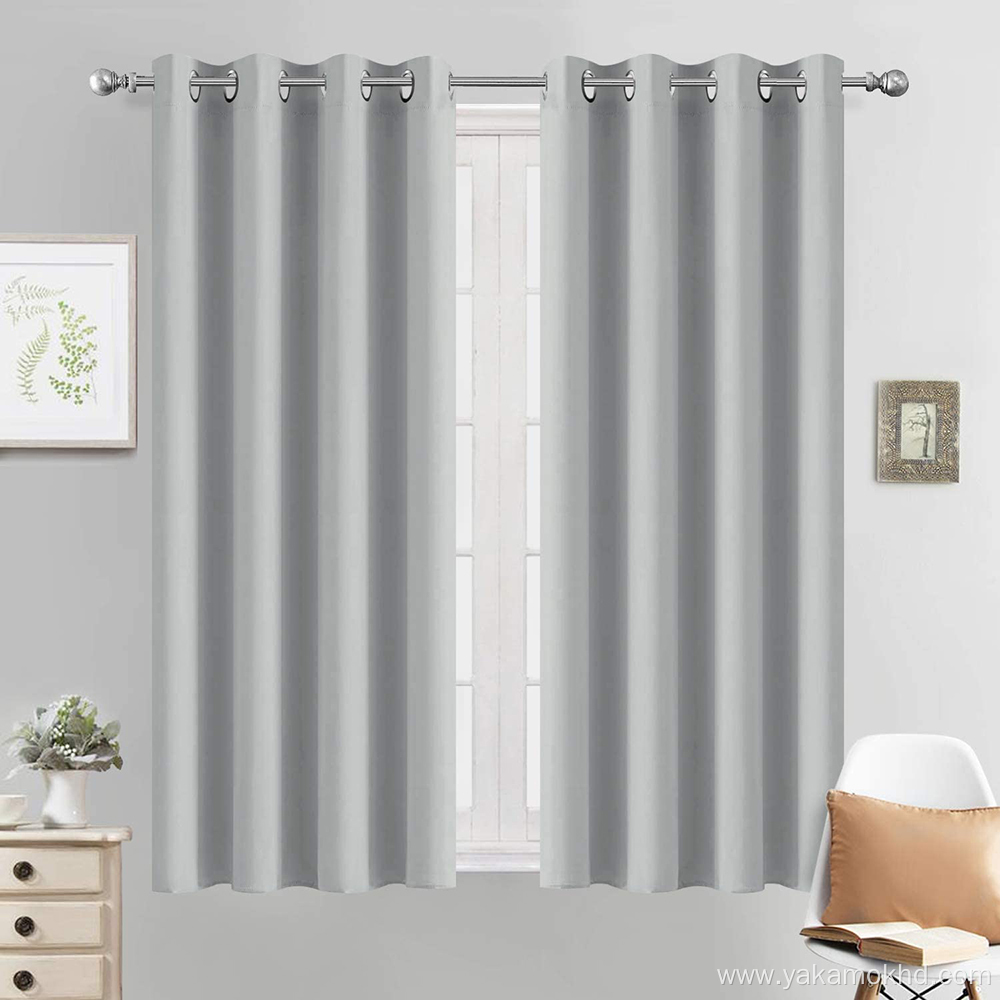 Light Grey Blackout Curtains 54 Inch Long