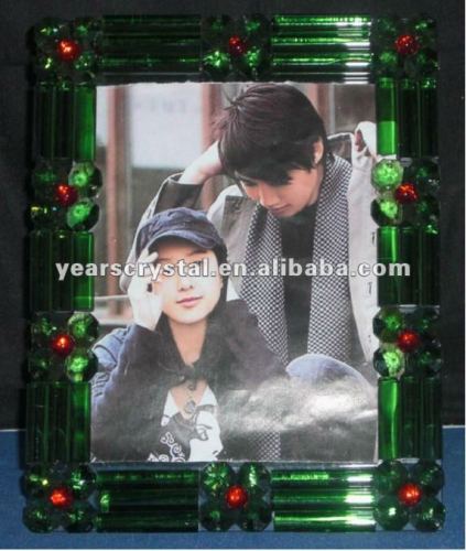 selling crystal glass photo picture frame for photo printing(R-1125)