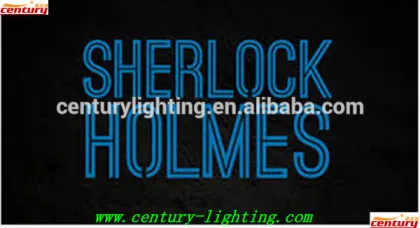 sherlock holmes neon sign