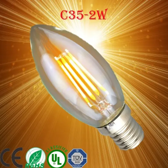 2.0-Watt (25W Equivalent) 2,700K Candelabra Base (E-12/E-14) Soft White Dimmable Decorative Candle Shaped LED Light Bulbs