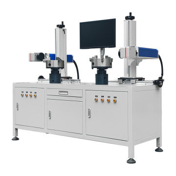 Dual Flanges Vavles MOPA Fiber Lasers Marking Machine