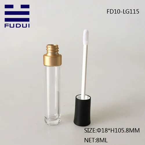 Matte Round Plastic Wholesale Lipgloss Packaging