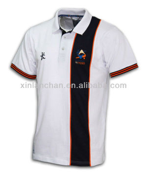 embroidery short sleeve cotton polo shirt in Guangzhou